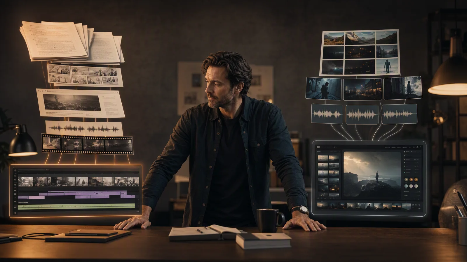 Creative director comparing document-to-video and reference-led AI video workflows