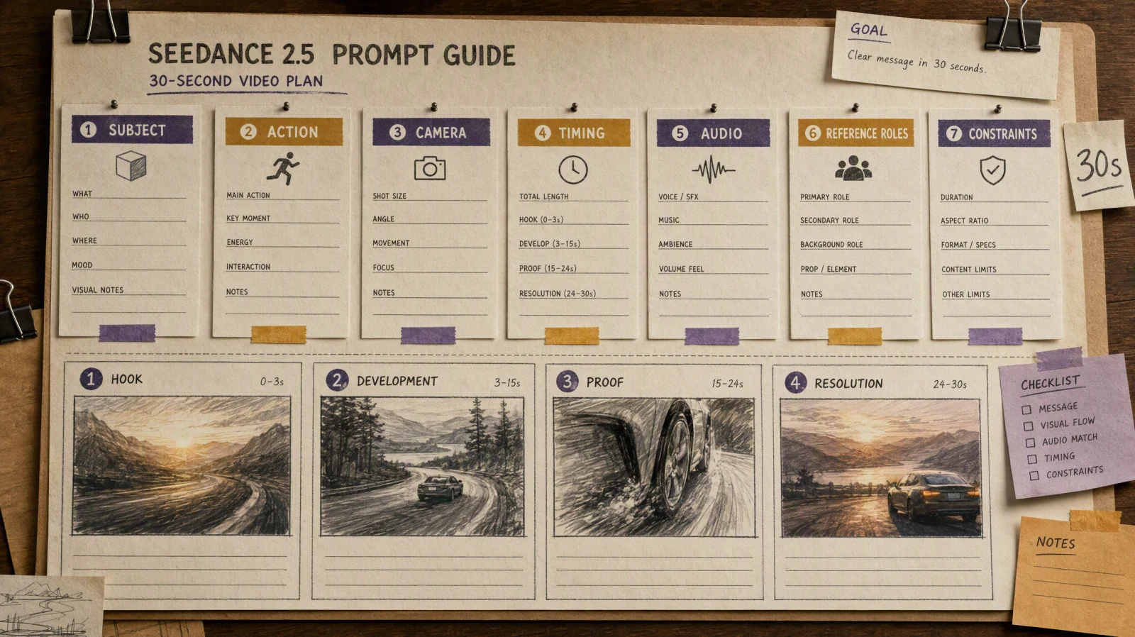 Seedance 2.5 Prompt Guide: 12 Original 30-Second Examples