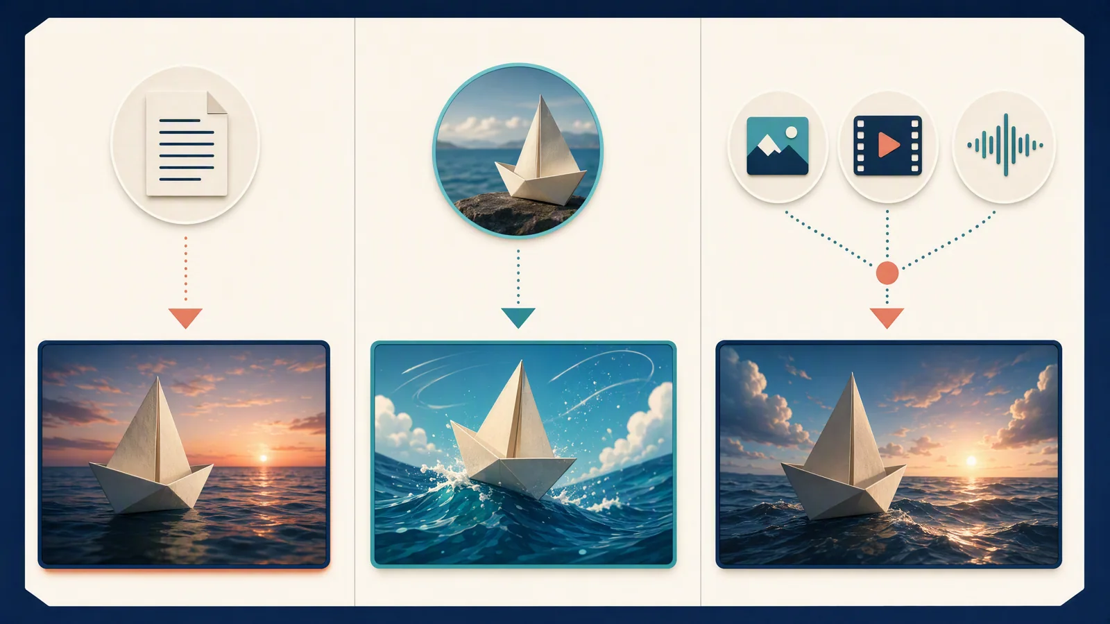 A mode chooser comparing text to video, image to video, and reference to video.